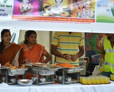 Food on display during 67th Indian Independence Day celebrations