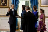 Barack Obama has officially been sworn in for a second term as US President