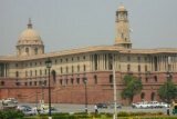 Indian Parliament building in New Delhi