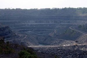 A vast coal mine in India 