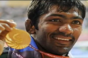 Yogeshwar Dutt bagged bronze medal in wrestling (60kg)