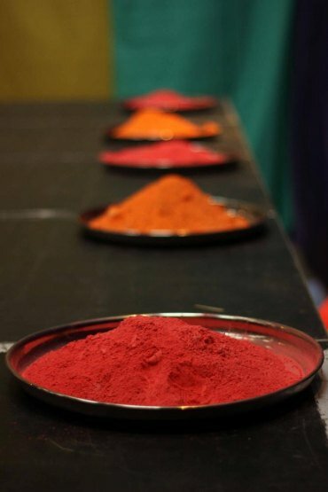 Image of gulal (colours used for Holi celebrations) at Dishoom