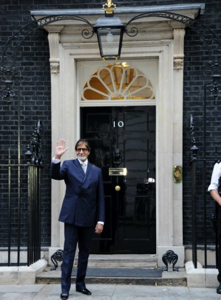 Bollywood icon Amitabh Bachchan at UK Prime Minister's residence - 10 Downing Street