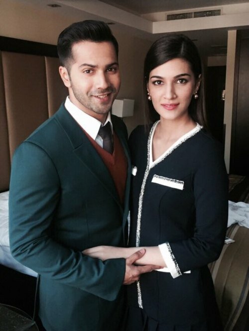 Kriti Sanon and Varun Dhawan in London gearing up for Dilwale press conference in London