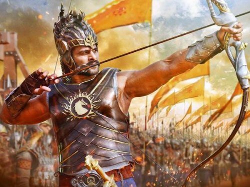 Prabhas in battle film Baahubali releasing July 10th