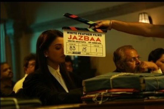 Aishwarya Rai Bachchan filming legal scenes for Jazbaa