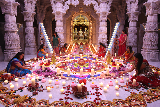 Diwali 2012 at BAPS Swaminarayan temple, Neasden, London