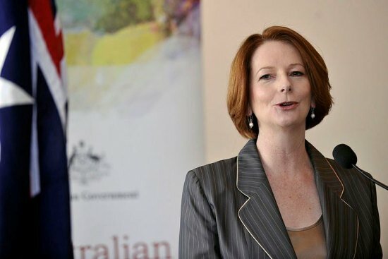Australian PM Julia Gillard in India on state visit
