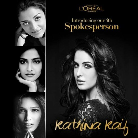 Katrina Kaif joins Aishwarya Rai Bachchan, Sonam Kapoor and Freida Pinto as the beauty brand's spokesperson