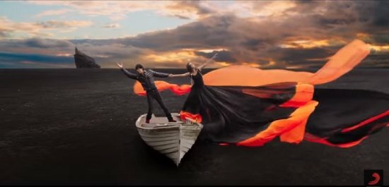 SRK and Kajol from a still in the song Gerua in upcoming film Dilwale