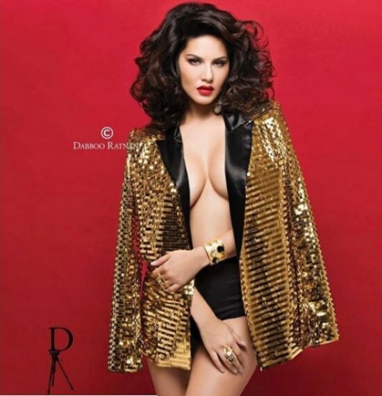 Sunny Leone sizzles in a bold black and gold outfit.