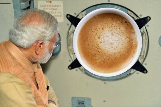Twitterati mocked the photo by photoshopping even coffee on the plane window following PIB picture gaffe