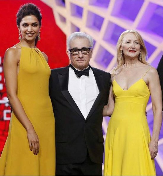 Deepika with Martin Scorsese and Patricia Clarkson