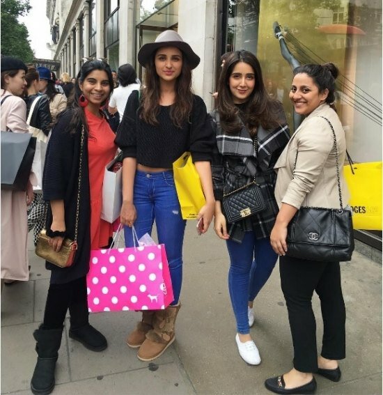 Parineeti Chopra looking trendy in London with her girl gang - shopping at Selfridges, Oxford Circus