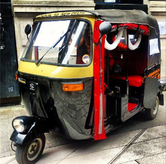 tuk tuk autorickshaw in LSE for India Week